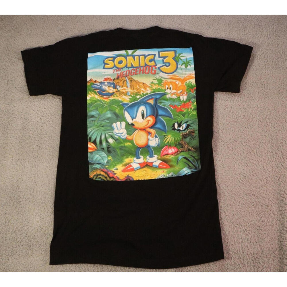 Sonic the Hedgehog 3 Shirt Box Cover SEGA Adult Small Black